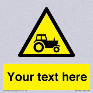 Custom warning farm machinery